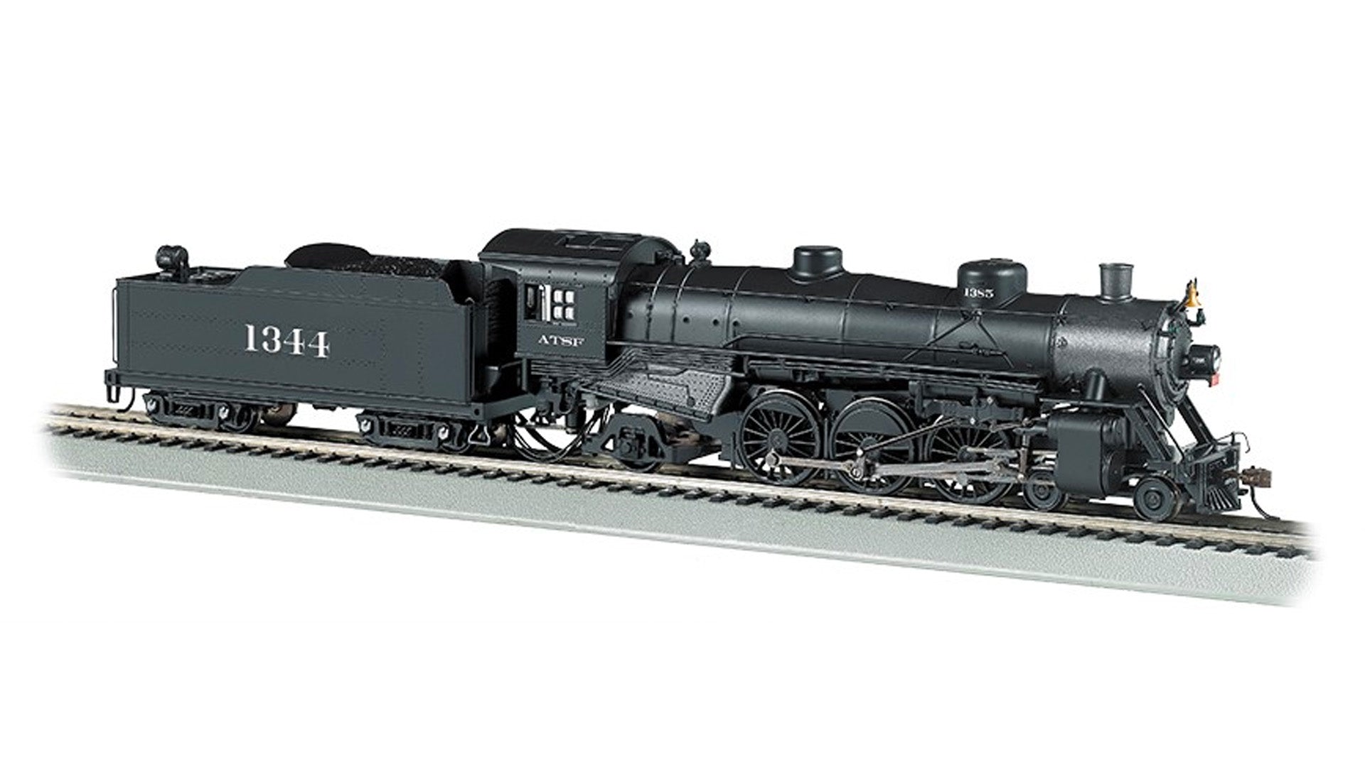 Bachmann 52901 HO Santa Fe USRA 4-6-2 Light Pacific Steam Locomotive #1344