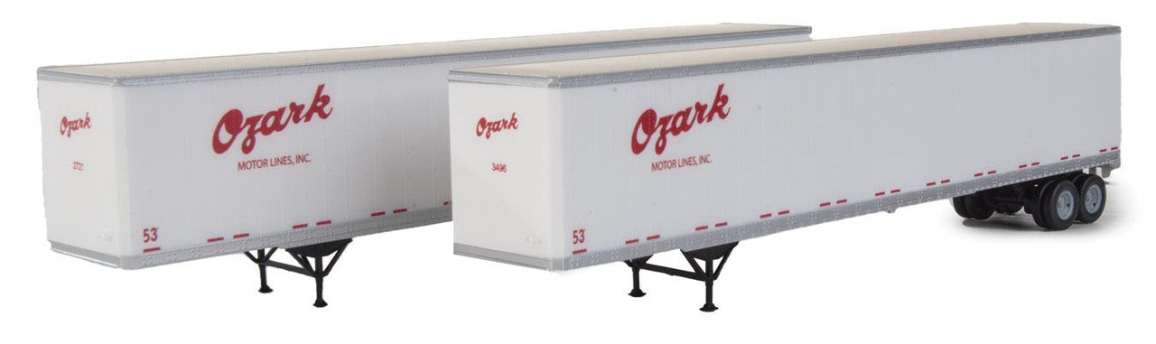 Walthers 949-2466 HO Ozark 53' Stoughton Trailer (Set of 2)