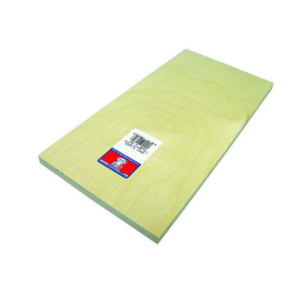 Midwest Products 5334 1/2" x 6" x 12" Birch Craft Plywood Sheet (Pack of 3)
