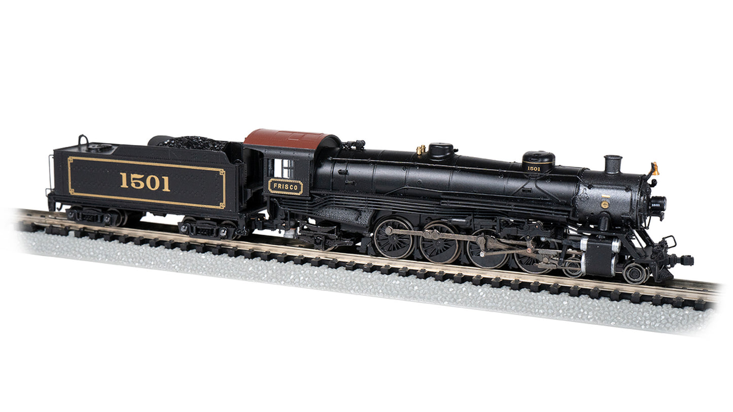 Bachmann 53456 N Frisco 4-8-2 Light Mountain Steam Locomotive w/DCC/Sound #1501