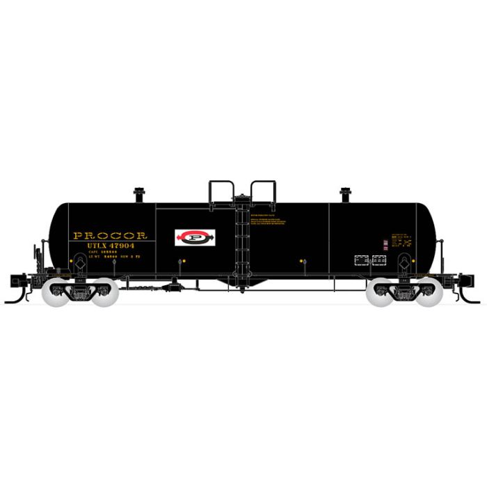Rapido Trains 535002 N UTLX Procor 20,000 Gallon Tank Car #2 (Pack of 6)