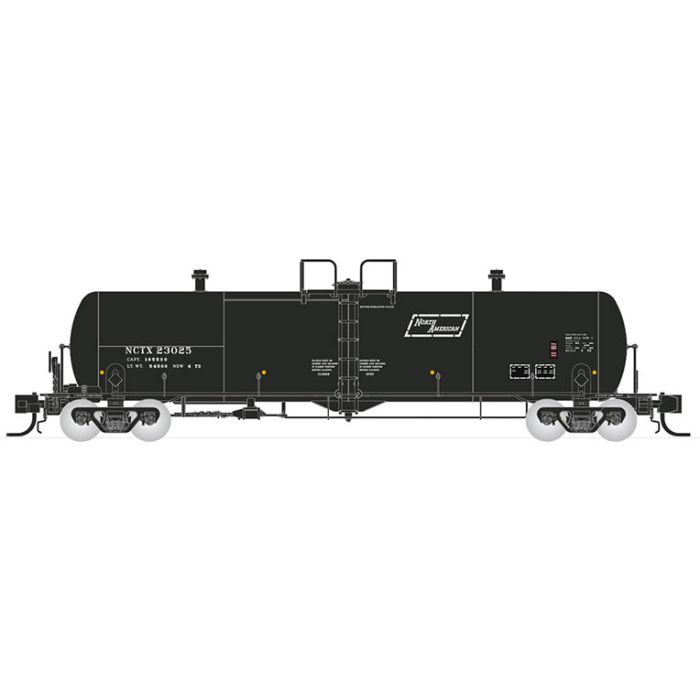 Rapido Trains 535007 N NCTX North American 20,000 Gallon Tank Set #1 (Pack of 6)