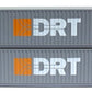 JTC Model Trains 535030 N DRT 53' High Cube 6-42-6 Container (Pack of 2)