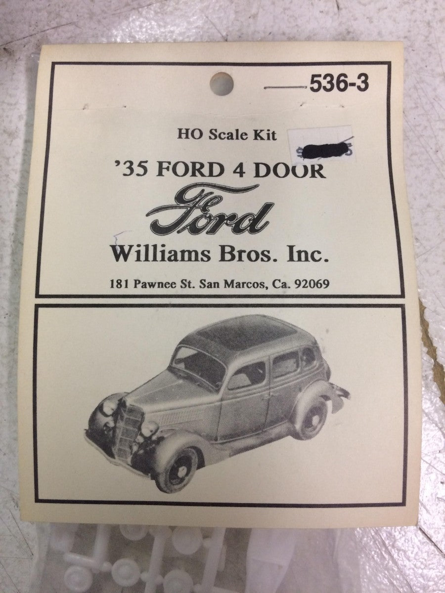 Williams Brothers 536-3 HO 1:87 1935 Ford 4 Door Plastic Kit