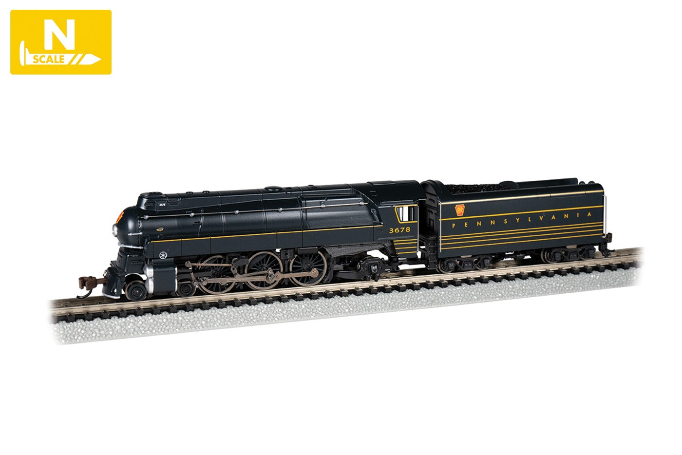 Bachmann 53953 N PRR K4 4-6-2 Pacific Steam Locomotive DCC/Sound #3678