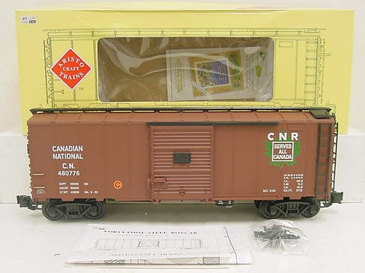 Aristo-Craft 46057 G Scale Canadian National Maple Leaf Boxcar- Metal Wheels