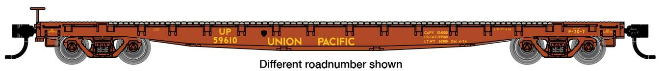 Walthers 910-6627 HO Union Pacific 53' GSC Flatcar Ready to Run #59636
