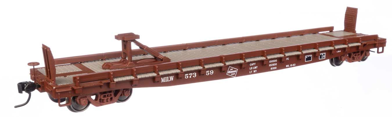 Walthers 910-50507 HO MILW 53' GSC Piggyback Service Flatcar RTR #57359