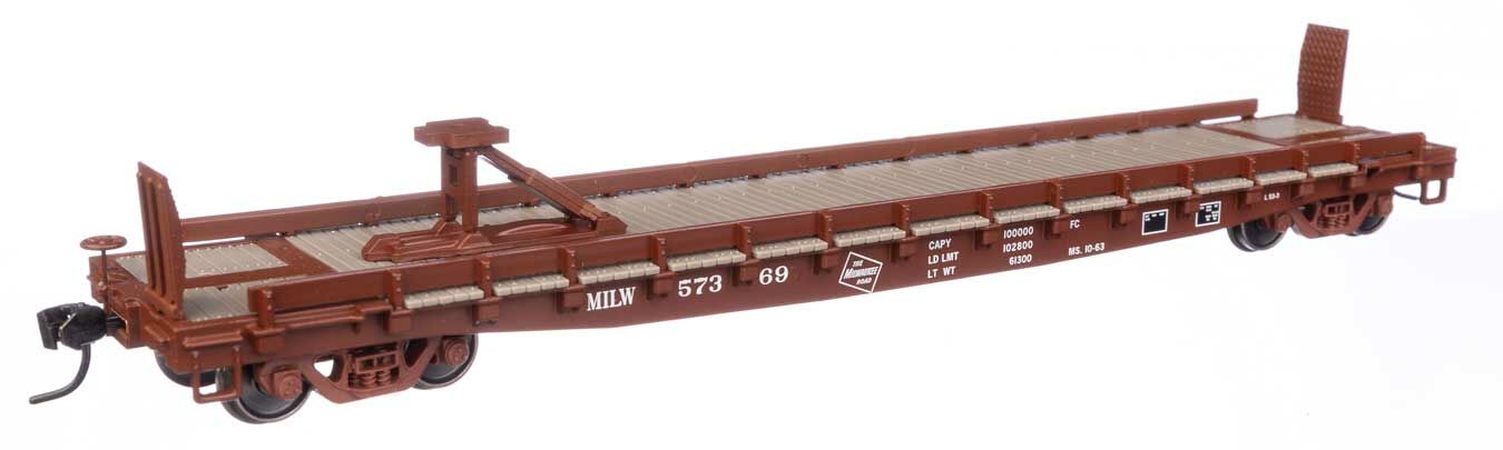Walthers 910-50508 HO MILW 53' GSC Piggyback Service Flatcar RTR #57369