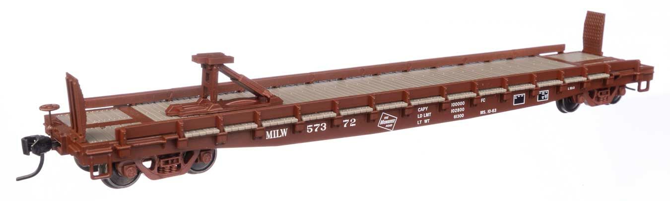 Walthers 910-50509 HO MILW 53' GSC Piggyback Service Flatcar RTR #57372