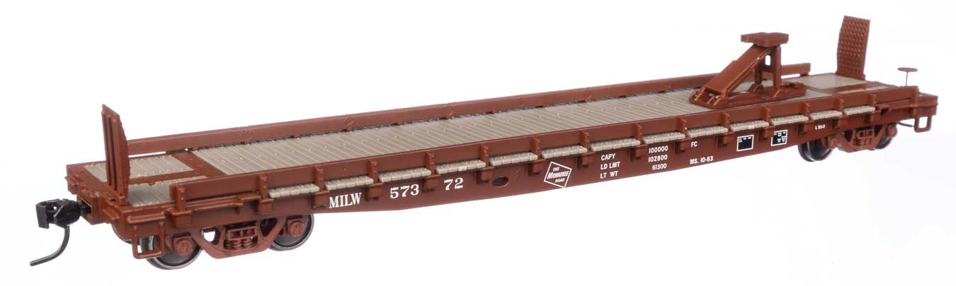 Walthers 910-50509 HO MILW 53' GSC Piggyback Service Flatcar RTR #57372
