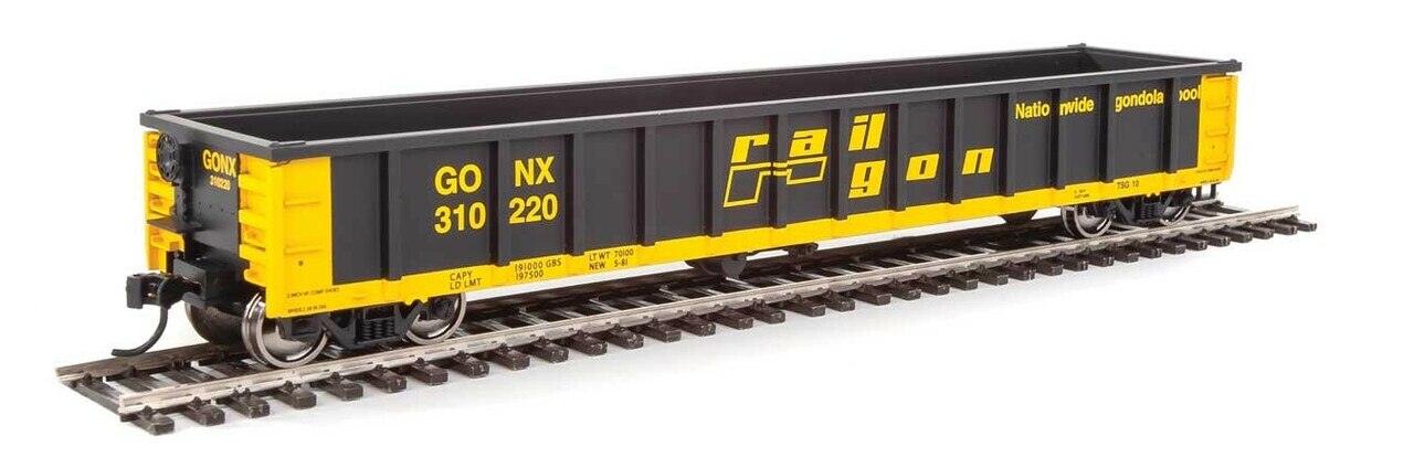 Walthers 910-6247 HO Railgon GONX 53' Railgon Gondola #310220