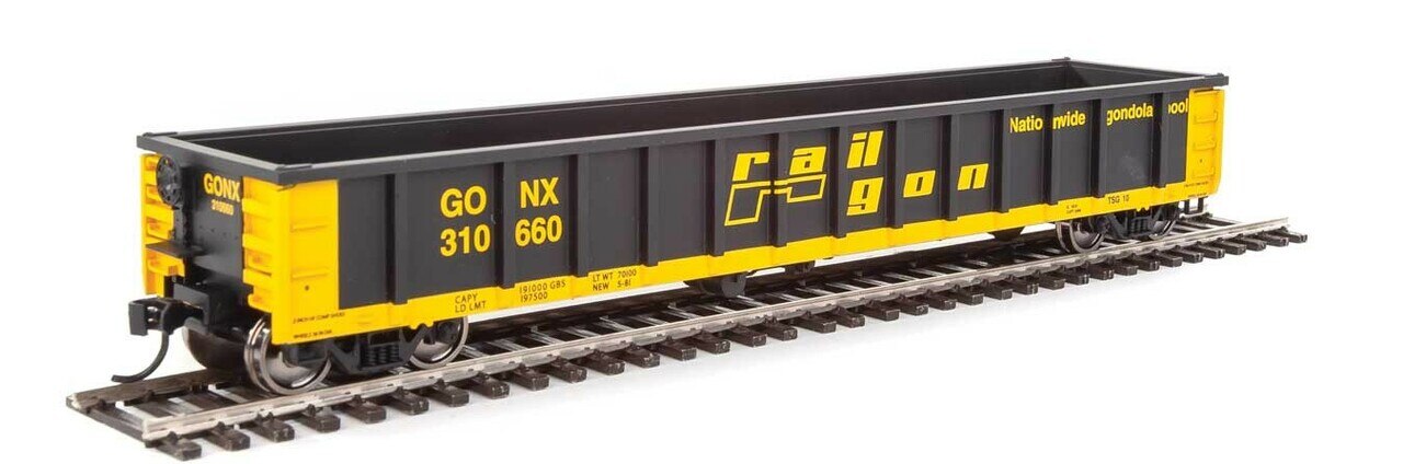 Walthers 910-6252 HO Railgon GONX 53' Railgon Gondola #310660