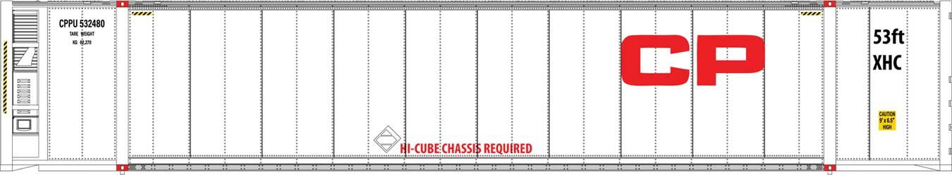 Walthers 949-8703 HO Canadian Pacific 53' Reefer Container Ready to Run