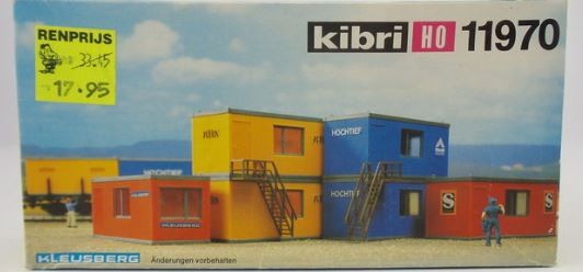 Kibri 11970 HO Scale European Construction Office Containers Building Kit