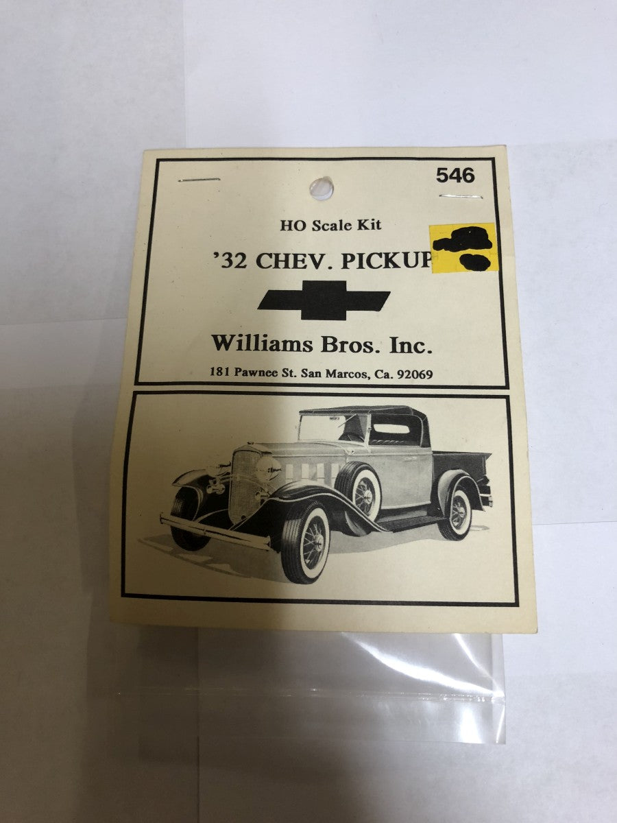 Williams Brothers 54600 HO 1932 Chevrolet Pickup Resin Kit