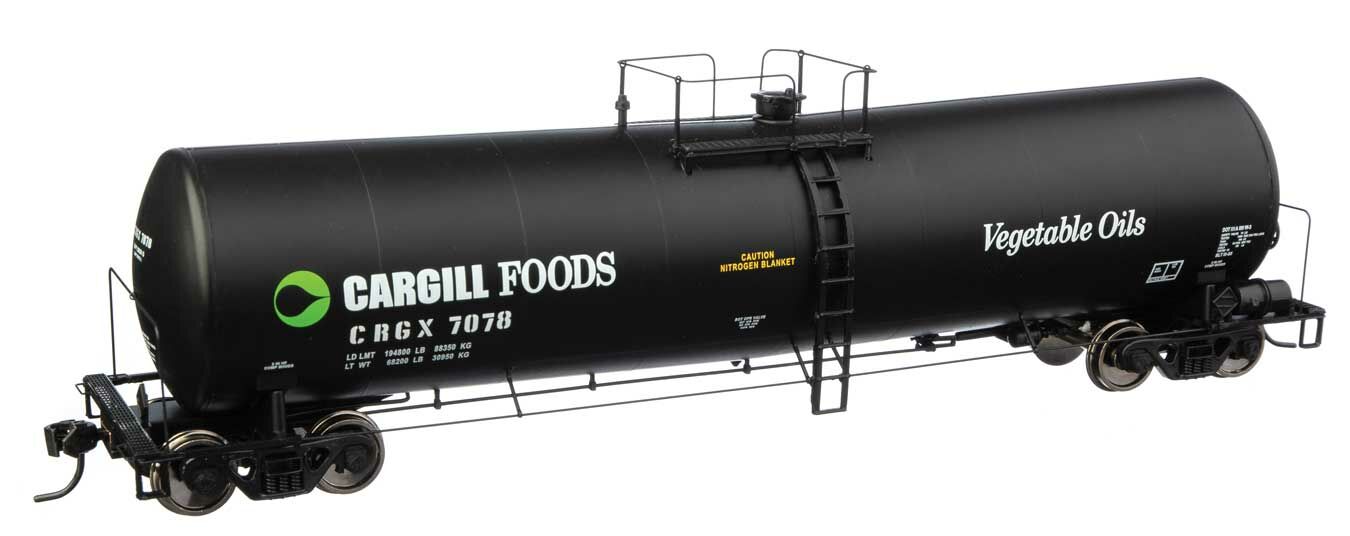 Walthers 920-100250 HO Cargill 54' 23,000 Gallon Funnel-Flow Tank Car RTR #7078