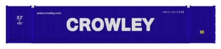 Kato 80054K N Crowley Logistics 53' Magnetic Intermodal Container (Pack of 2)