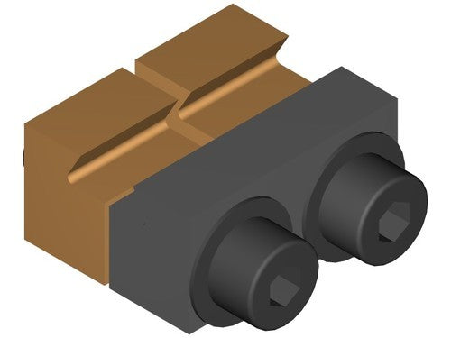 Split Jaw 60292 Stainless Steel Heavy Duty Rail Clamps (Pack of 2)