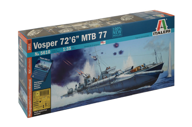 Italeri 555610 1:35 Vosper 72'6" MTB 77 Plastic Model Kit