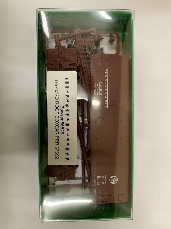 Bowser 56826 HO 40' RD Roof PRR Boxcar Kit #67692