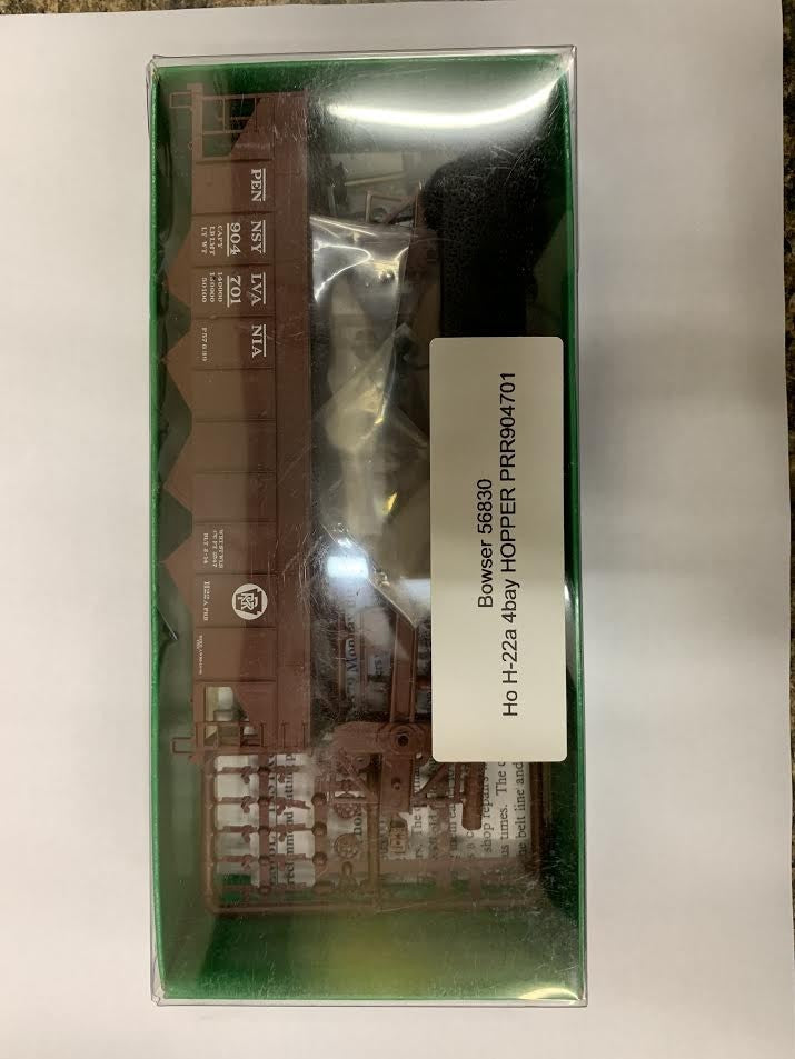 Bowser 56830 HO H-22a 4bay PRR Hopper Kit #904701