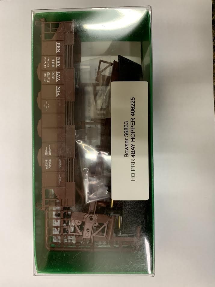 Bowser 56833 HO PRR 4-Bay Hopper Kit #406225