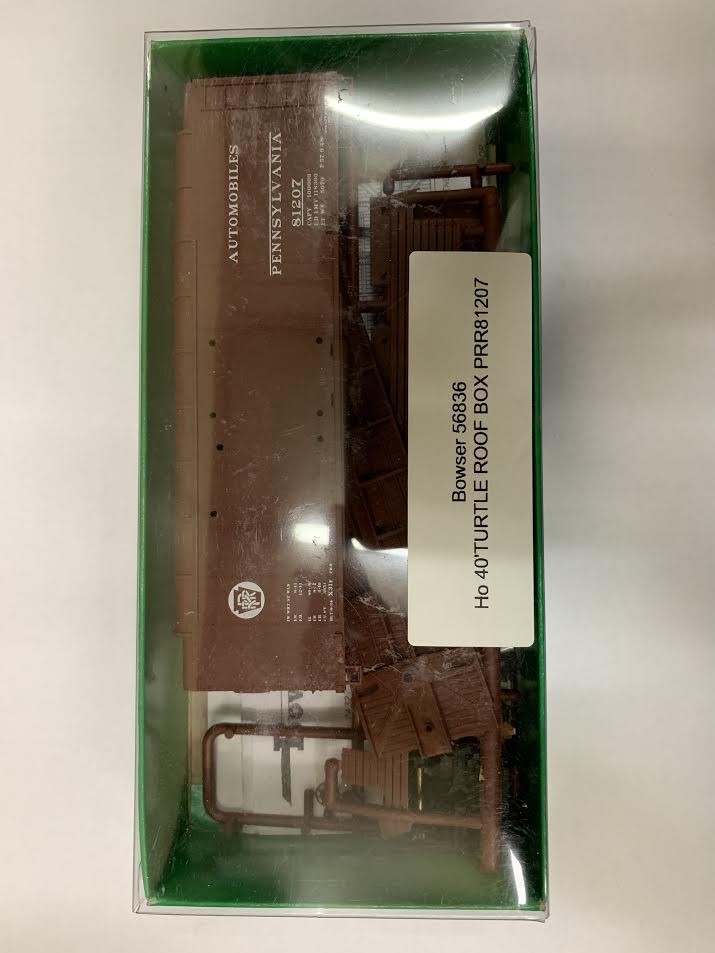 Bowser 56836 Ho 40' TURTLE ROOF PRR Boxcar Kit #81207