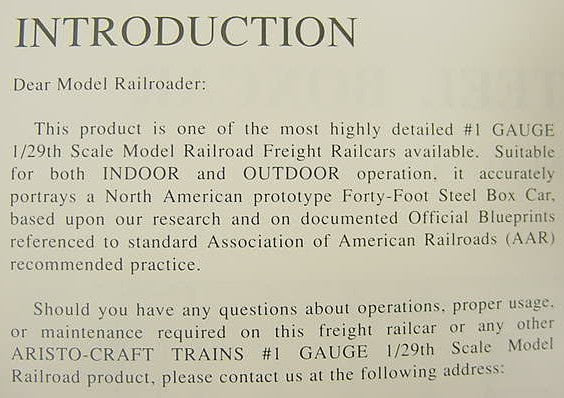 Aristo-Craft 46027 G Scale Alaska Railroad Boxcar