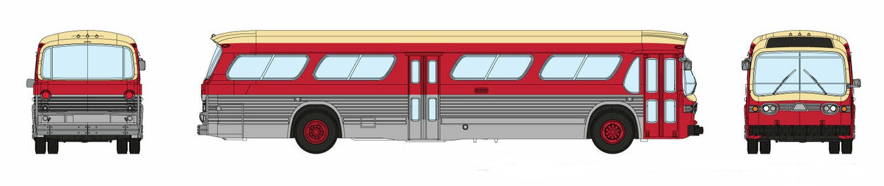 Rapido Trains 573006 N Toronto 1959-1986 GM New Look-Fishbowl Bus