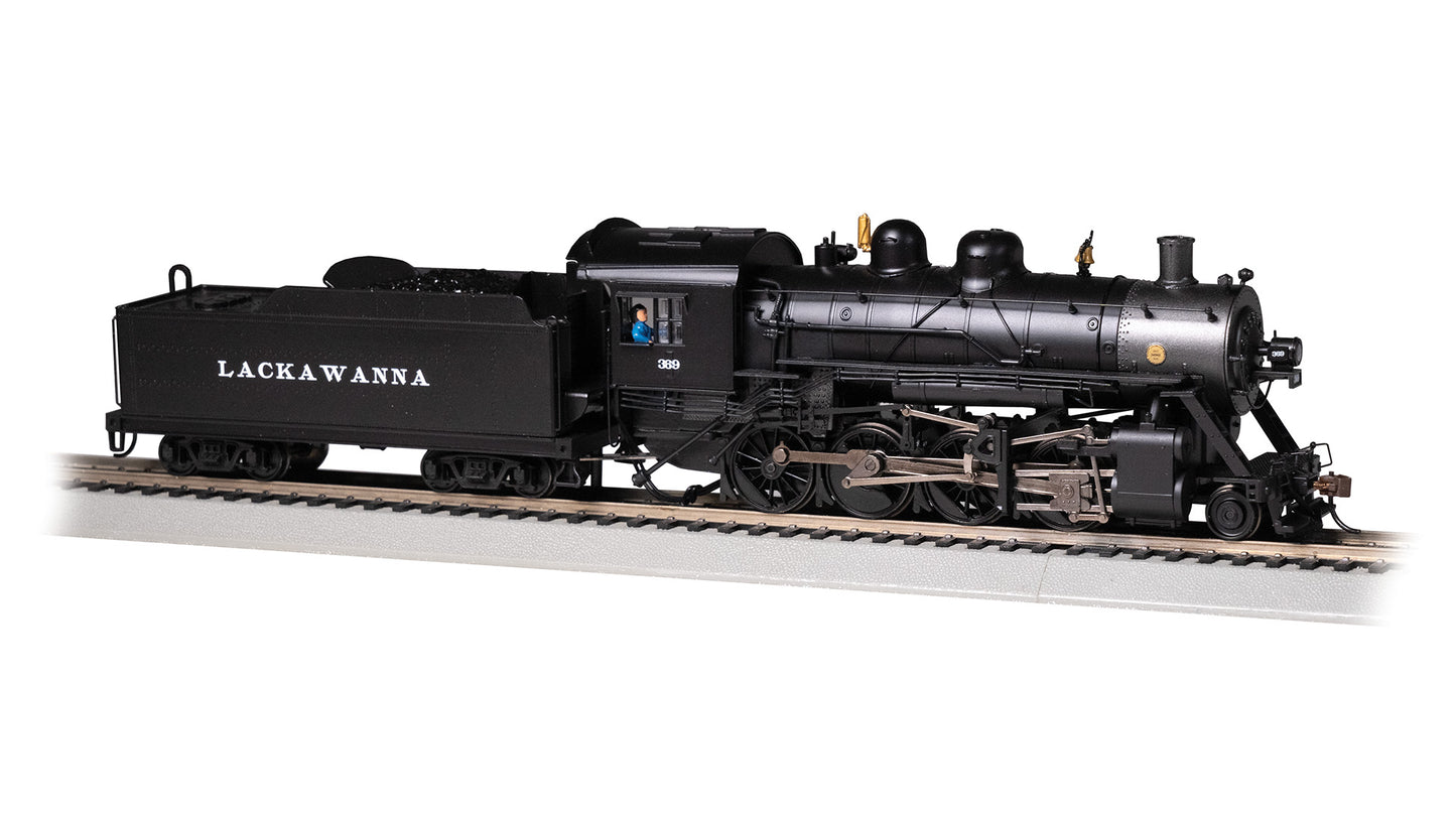 Bachmann 57908 HO Lackawanna Baldwin 2-8-0 Steam Locomotive Standard DC #369