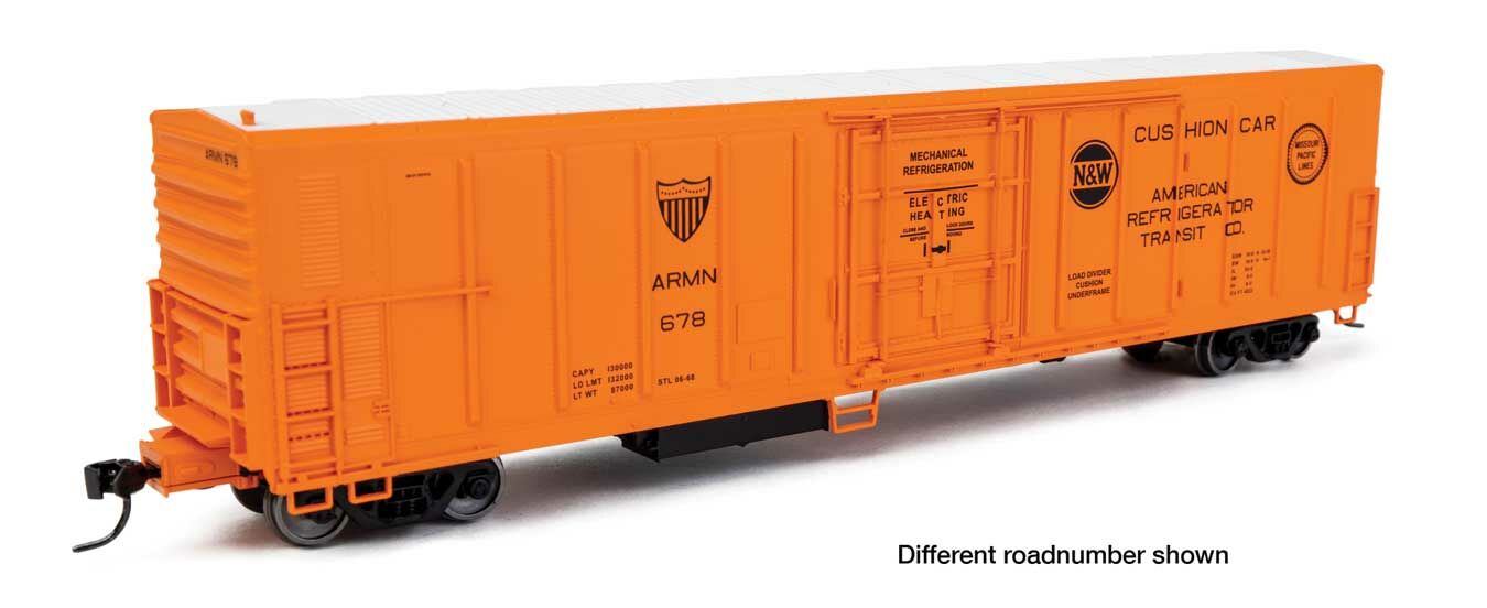 Walthers 910-3972 HO Scale American Refrigerator Transit Co. 57' Reefer Car #653