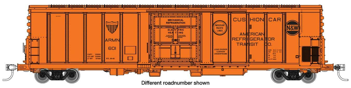 Walthers 910-3973 HO American Refrigerator Transit Co. 57' Reefer Car #678