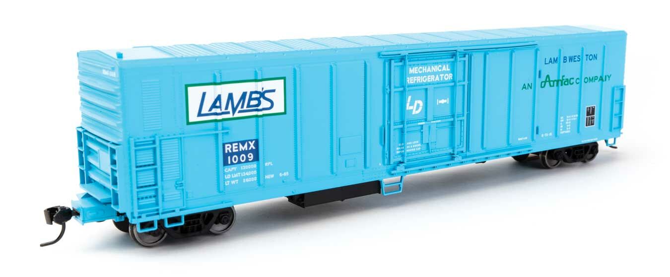 Walthers 910-3986 HO Lamb Weston 57' Mechanical Reefer Ready to Run REMX #1009