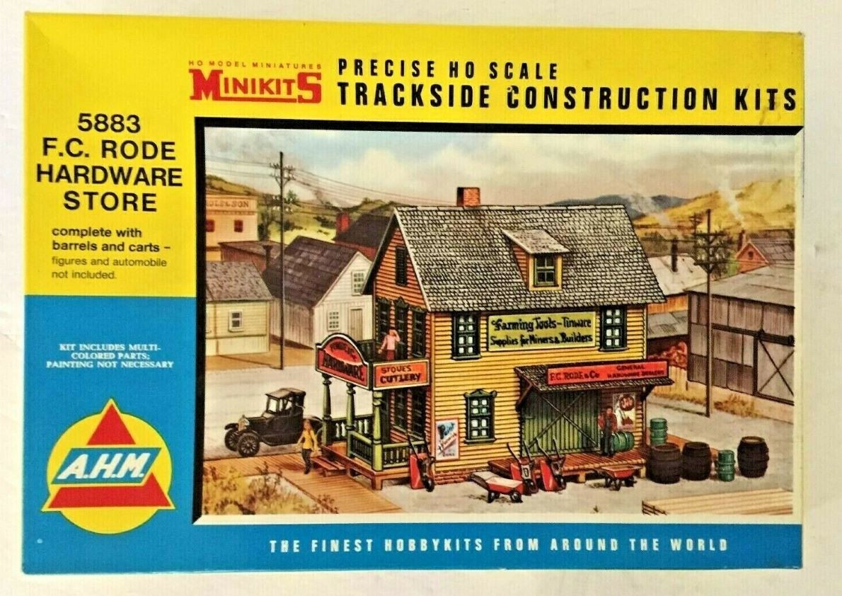 AHM 5883 HO MiniKits F. C. Rode Hardware Store Building Kit