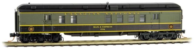 Micro-Trains 14000150 N Scale Canadian National 60' RPO Passenger Car #7774