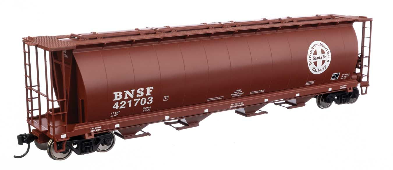Walthers 910-7872 HO BNSF 59' Cylindrical Hopper Ready to Run #421703