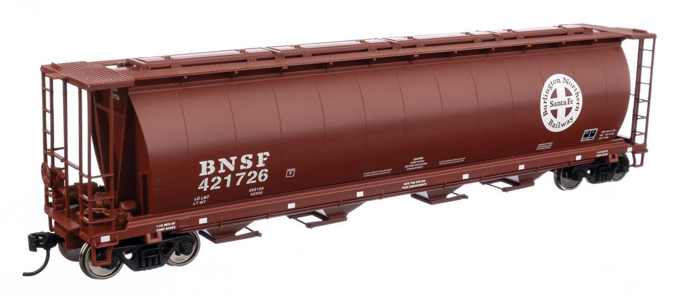 Walthers 910-7875 HO BNSF 59' Cylindrical Hopper Ready to Run #421726