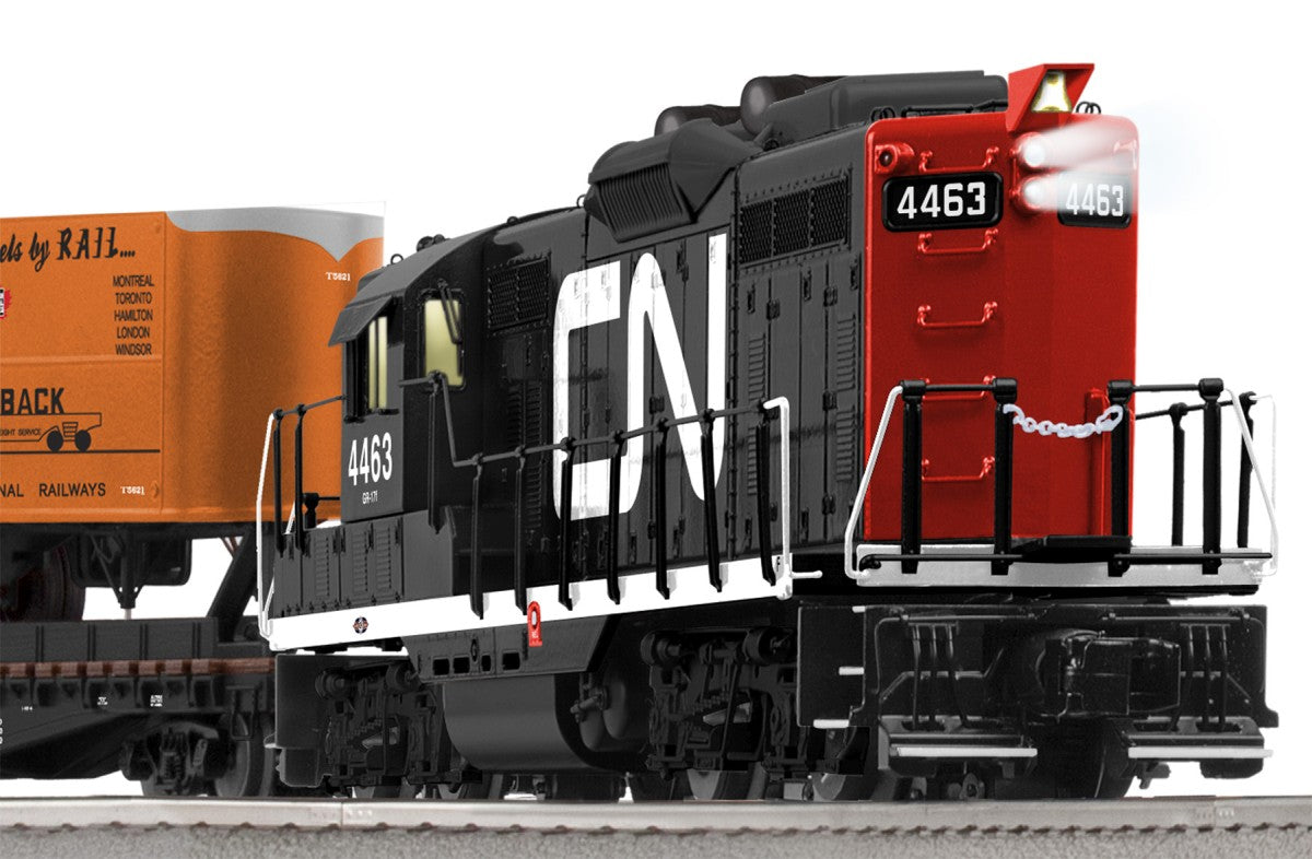 Lionel 6-11181 O Gauge Canadian National GP-9 Piggyback Diesel Freight Train Set