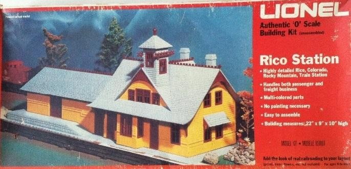 Lionel 6-62709 O and O27 Scale Rico Station Building Kit