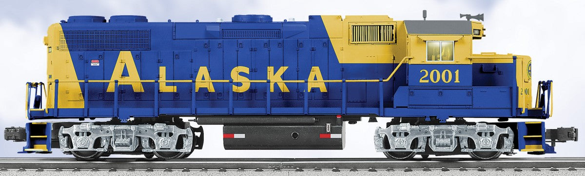 Lionel 6-28555 O Alaska GP38-2 Powered Diesel Locomotive w/RailSounds #2001