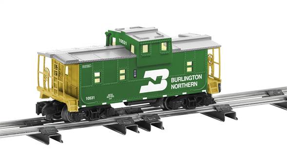American Flyer 6-48752 S Scale Burlington Northern Extended Vision Caboose
