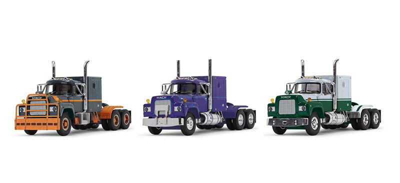 Die Cast Promotions 60-1251 1:64 Mack R Model Sleeper Bunk Cab Only (Set of 3)