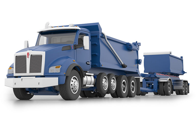 Die Cast Promotions 60-1277 1:64 Kenworth T880 Blue Rogue Dump Truck & Trailer