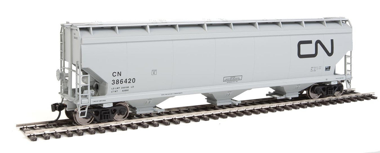 Walthers 910-7630 HO Canadian National 60' NSC 5150 3-Bay Covered Hopper #386420