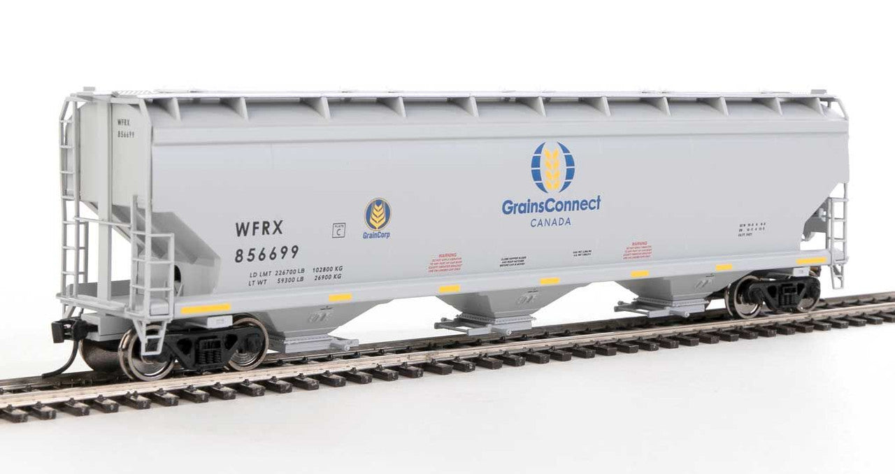 Walthers 910-7732 HO Grains Connect 60' NSC 5150 3-Bay Covered Hopper #856669