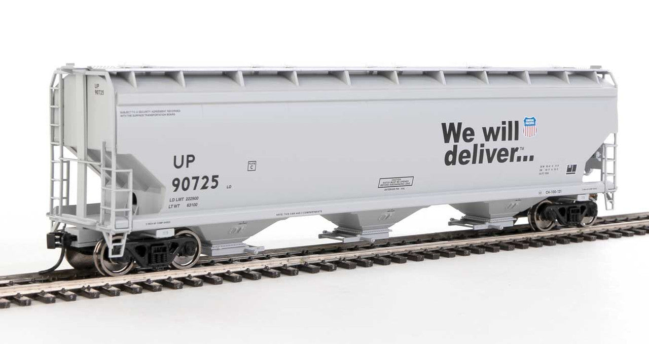 Walthers 910-7734 HO Union Pacific 60' NSC 5150 3-Bay Covered Hopper #90725