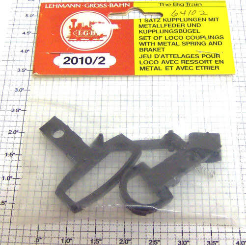 LGB 2010/2 G Gauge Locomotive Couplings with Metal Spring and Bracket