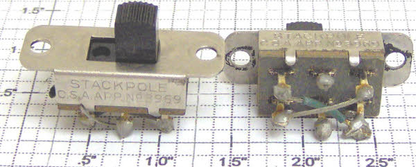 Lionel 3969-303 Stack Pole DPDT Slide Switch