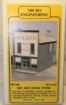 Micro Engineering ME-600 HO Hay & Grain Store Building Kit